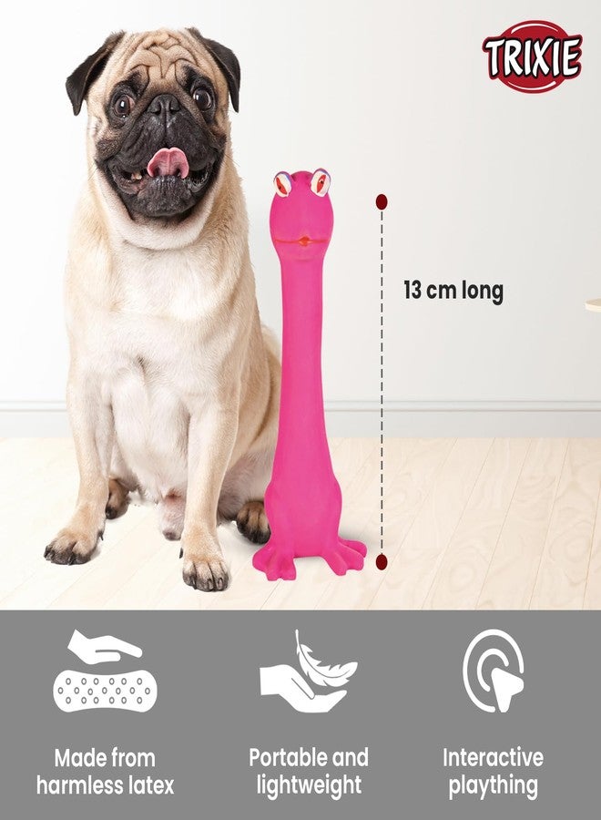 Trixie: - Longies Assorted Toy for Dogs | Made with Durable and Non-Toxic Latex Material, Encourages Positive Chew Behaviour and Maintains Dental Hygiene | Comes with a Squeaker for Added Fun - 18 cm - Image 3